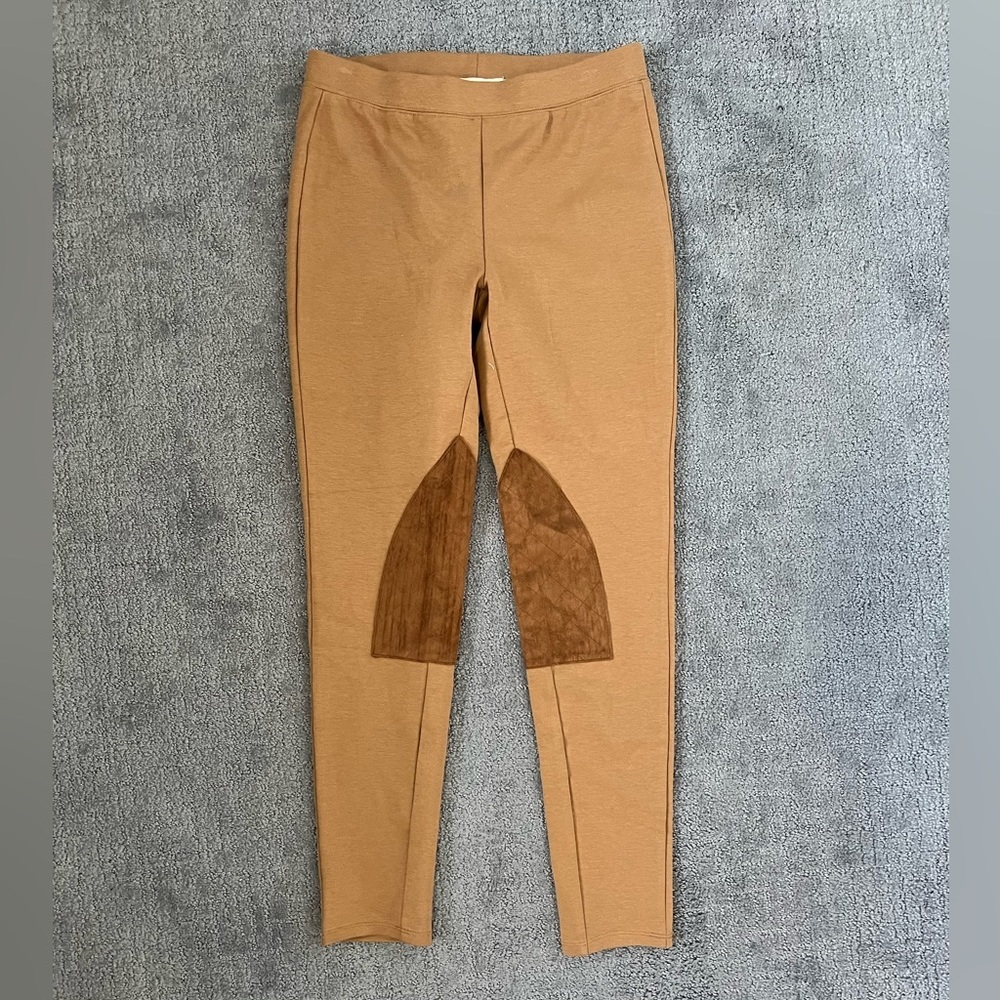 Women's Camel Riding Leggings with Suede Knee Panels NEW without tags